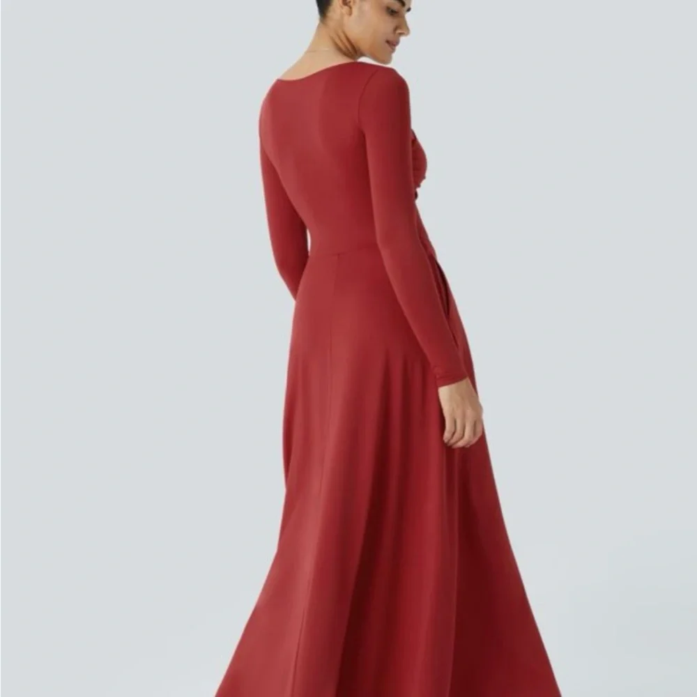 HALARA Red Long Sleeve Dress NWT large - Picture 2 of 4